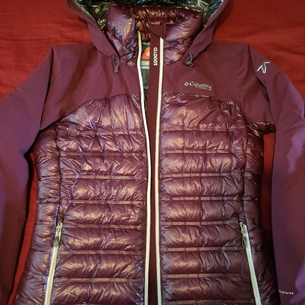 Columbia Womens Omni-Heat Titanium Goose Down Med.